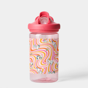 Snoopy & Woodstock Groovy Vibes Sinaasappel Patter Waterfles