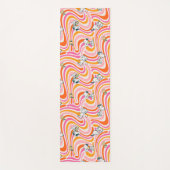 Snoopy & Woodstock Groovy Vibes Sinaasappel Patter Yogamat (Voorkant)