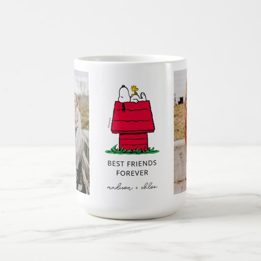 Snoopy & Woodstock Hondenhok | Beste Vrienden Foto Koffiemok (Center)