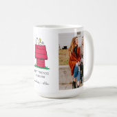 Snoopy & Woodstock Hondenhok | Beste Vrienden Foto Koffiemok (Voorkant rechts)