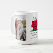 Snoopy & Woodstock Hondenhok | Beste Vrienden Foto Koffiemok (Voorkant links)