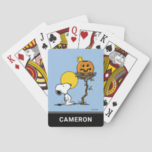 Snoopy & Woodstock Jack O' Lantern speelkaarten