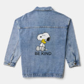 Snoopy & Woodstock Knuffelen Denim Jacket (Achterkant)