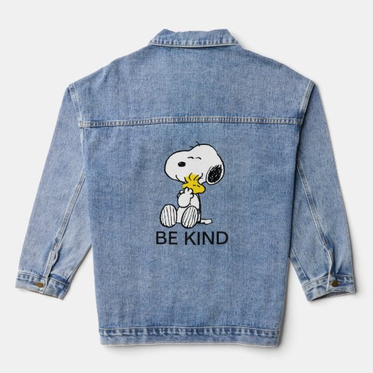 Snoopy & Woodstock Knuffelen Denim Jacket (Achterkant)