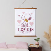 Snoopy & Woodstock - Liefde is Snuggles en Cuddles Hangend Wandkleed (Slaapkamer)