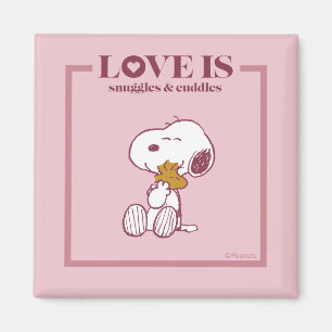 Snoopy & Woodstock - Liefde is Snuggles en Cuddles Magneet