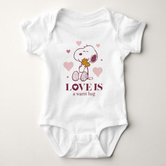 Snoopy & Woodstock - Liefde is Snuggles en Cuddles Romper (Voorkant)