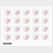 Snoopy & Woodstock - Liefde is Snuggles en Cuddles Vierkante Sticker (Vel)