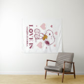 Snoopy & Woodstock - Liefde is Snuggles en Cuddles Wandkleed (In Situ (horizontaal))