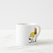 Snoopy & Woodstock Nest met Jack O' Lantern Espresso Kop (Voorkant rechts)