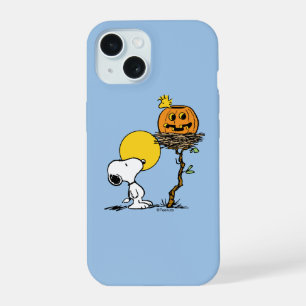 Snoopy & Woodstock Nest met Jack O' Lantern iPhone 15 Case