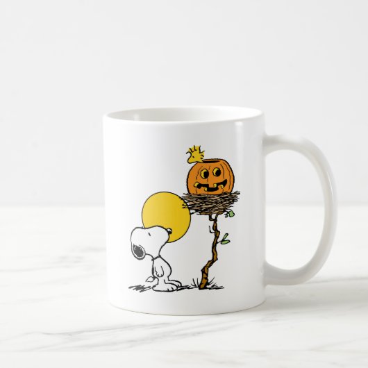 Snoopy & Woodstock Nest met Jack O' Lantern Koffiemok (Rechts)
