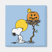 Snoopy & Woodstock Nest met Jack O' Lantern Magneet (Voorkant)
