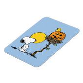 Snoopy & Woodstock Nest met Jack O' Lantern Magneet (Linkerzijde)