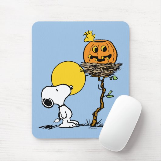 Snoopy & Woodstock Nest met Jack O' Lantern Muismat (Met muis)