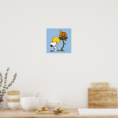 Snoopy & Woodstock Nest met Jack O' Lantern Poster (Keuken)