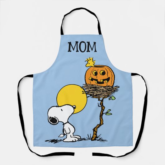 Snoopy & Woodstock Nest met Jack O' Lantern Schort (Voorkant)