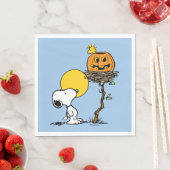 Snoopy & Woodstock Nest met Jack O' Lantern Servet (Insitu)
