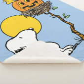 Snoopy & Woodstock Nest met Jack O' Lantern Sherpa Deken (3/4)