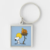 Snoopy & Woodstock Nest met Jack O' Lantern Sleutelhanger (Voorkant)