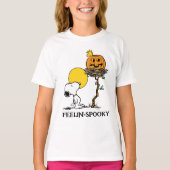 Snoopy & Woodstock Nest met Jack O' Lantern T-shirt (Voorkant)