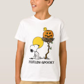 Snoopy & Woodstock Nest met Jack O' Lantern T-shirt (Voorkant)