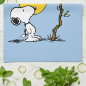 Snoopy & Woodstock Nest met Jack O' Lantern Theedoek (Gevouwen)
