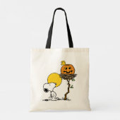 Snoopy & Woodstock Nest met Jack O' Lantern Tote Bag (Achterkant)