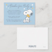 Snoopy & Woodstock | Over the Moon Baby Shower Enc Informatiekaartje (Voorkant / Achterkant)