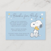 Snoopy & Woodstock | Over the Moon Baby Shower Enc Informatiekaartje (Voorkant)