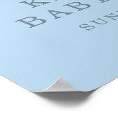 Snoopy & Woodstock | Over the Moon Baby Shower Pos Poster (Hoek)