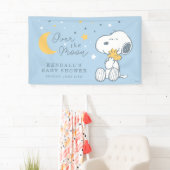 Snoopy & Woodstock | Over the Moon Baby Shower Spandoek (Insitu)