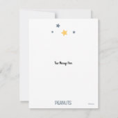 Snoopy & Woodstock | Over the Moon Baby Shower Tha Bedankkaart (Achterkant)