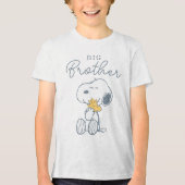 Snoopy & Woodstock | Over the Moon Baby Shower Tri-Blend Shirt (Voorkant)