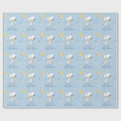 Snoopy & Woodstock | Over the Moon Baby Shower Wra Cadeaupapier (Vlak)