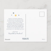 Snoopy & Woodstock Over the Moon Thank You Postcar Briefkaart (Achterkant)