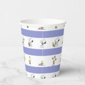 Snoopy & Woodstock Paasband Patroon Papieren Bekers (Rechts)
