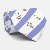 Snoopy & Woodstock Paasband Patroon Stropdas (Opgerold)