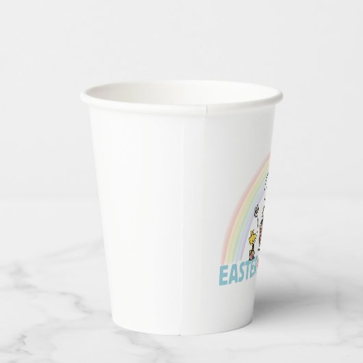 Snoopy & Woodstock - Paasbeagle Papieren Bekers (Rechts)