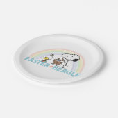 Snoopy & Woodstock - Paasbeagle Papieren Bordje (Gekanteld)