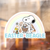 Snoopy & Woodstock - Paasbeagle Raamsticker (Vel 2)