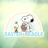 Snoopy & Woodstock - Paasbeagle Raamsticker (Vel 3)