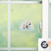 Snoopy & Woodstock - Paasbeagle Raamsticker (Huis)