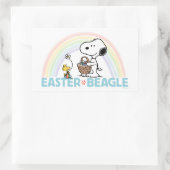 Snoopy & Woodstock - Paasbeagle Rechthoekige Sticker (Tas)