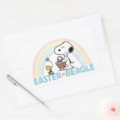 Snoopy & Woodstock - Paasbeagle Rechthoekige Sticker (Envelop)