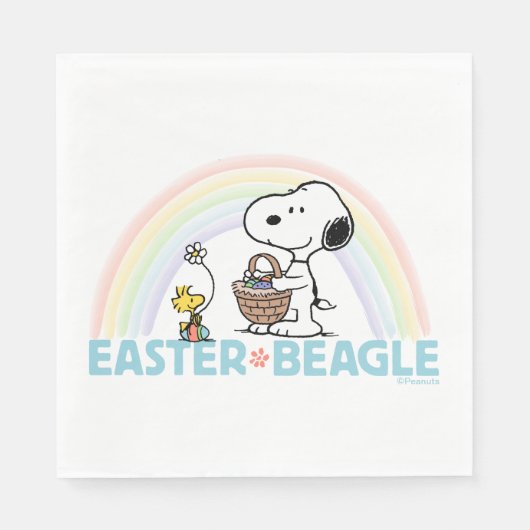 Snoopy & Woodstock - Paasbeagle Servet (Voorkant)