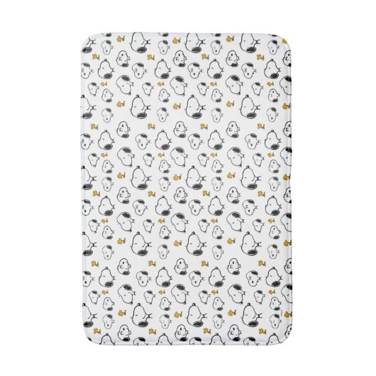 Snoopy & Woodstock Pattern Badmat (Voorkant Verticaal)