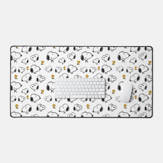 Snoopy & Woodstock Pattern Bureaumat (Keyboard & Muis)