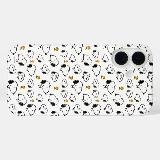 Snoopy & Woodstock Pattern Case-Mate iPhone Case (Achterkant (horizontaal))