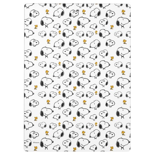 Snoopy & Woodstock Pattern Klembord (Achterkant)